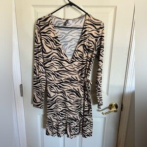 H & M Zebra print dress